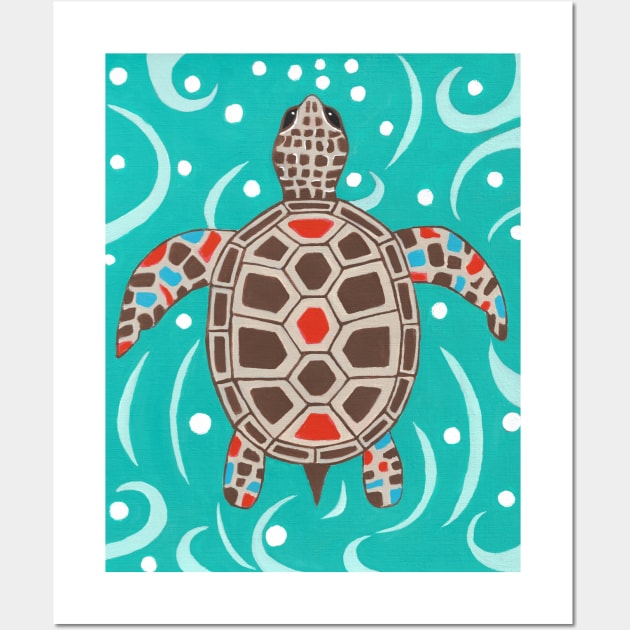 SEA Turtle Painting Wall Art by SartorisArt1